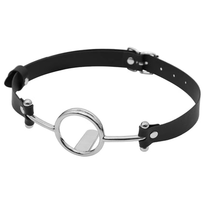 New Oral Fixation PU Leather Bondage Mouth Gag Spider X Style Flirting O Rings Open Mouth Gag Adult Games Sex Toys For Women Men