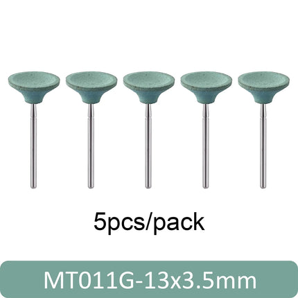 5pcs Dental Polisher Ceramic Diamond Grinding Head Stone Zirconia Ceramics Emax Crowns Grinder Quick Polishing Burs