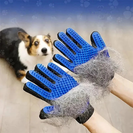 Upgrade Efficient Pet Hair Remover Gloves, Gentle Shedding Brushes for Dogs Cats, Pet Grooming Glove Brush, Deshedding Glove