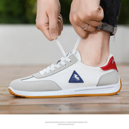 Men's Breathable Mesh Sports Shoes Lightweight Comfortable Soft Bottom Casual Shoes Versatile Footwear for All Seasons