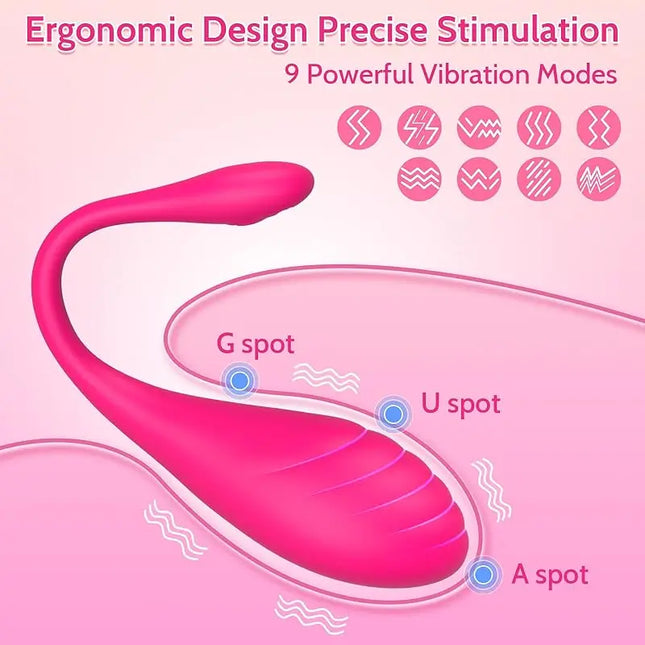 9-Speed APP Controlled Vaginal Vibrators G-Spot Anal Vibrating Egg Massager Wearable Stimulator Adult Sex Toys for Women Couple