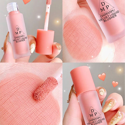 Liquid Blush Long-acting Waterproof Easy Halo Dye Brightens The Face Smooth Peach Red Female Cosmetics