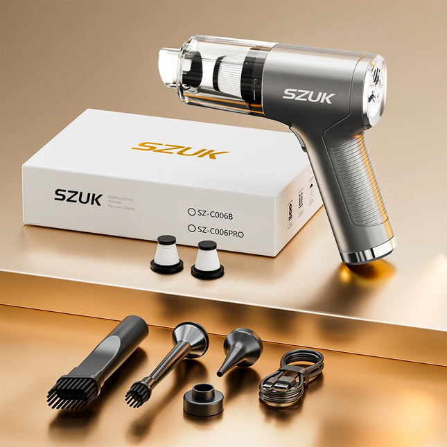 SZUK 2026 New Mini Vacuum Cleaner 780000PA Powerful Cordless Vacuum Cleaner Mini Blower Handheld Portable Car Vacuum Cleaner