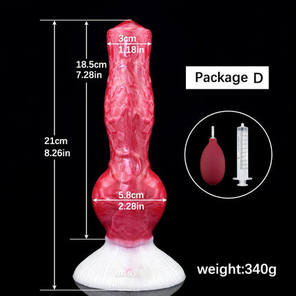 QKKQ Ejaculation Dog Dildo Animal Big Knot Penis Anal Plug Sex Toys for Women Men G-Spot Strong  Stimulate Adult products 18