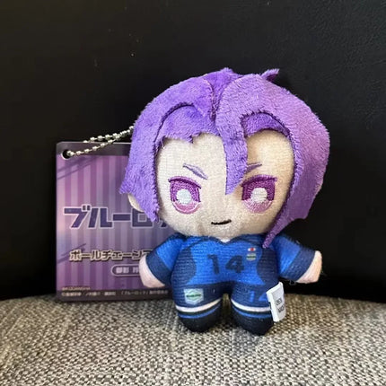 10cm Blue Lock Anime Game Plush Toy KeyChain Pendant Backpack Charm  Creative Birthday Gift Figure Doll