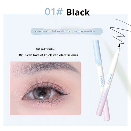 NOVO Waterproof, sweat-resistant and smudge-proof liquid eyeliner pen with long-lasting, quick-drying formula