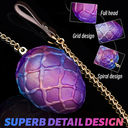 New Large Egg Type Anal Plug With Chain Couple Masturbation Traction  Anal Plugs Oviposition Trainer Lay-Eggs BDSM Adult Sex Toy