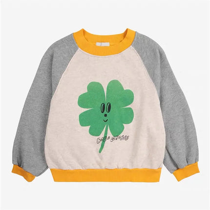 2025 Autumn/winter Boys Sweatshirt Fashion Cartoon Baby Girls Hoodie Pullover Fleece Lining Children's Top Korea Kids Clothes