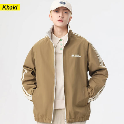New Jacket Two-sided Long Sleeve Outdoor Men Coats Women Reversible Windproof Coats Splashproof Double-Sided Jackets Couple Top