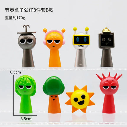 High Quality Sprunki Action Figures 12 Pack Rhythm Box Game Peripheral Collectible Model Dolls Desktop Ornaments For Game Fans