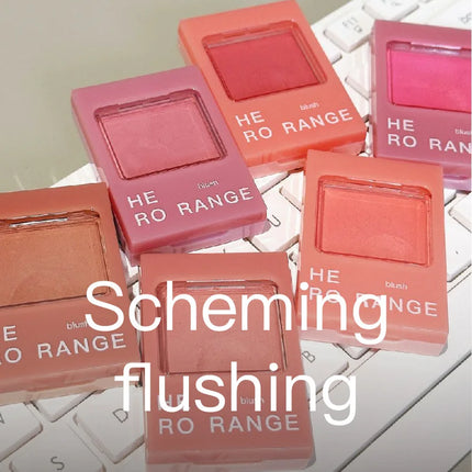 Sweet Orange Blusher Makeup Blush Mashed Potato Latte Nude Cheek Color Face Contour Brighten Lasting Rich Color Rouge Cosmetics