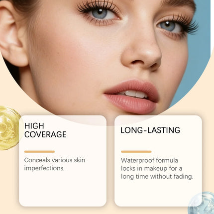Zephoco Cream Concealer Palette Dark Circles Cover Matte Long Lasting Soft Skin Contouring Face Concealer Makeup Cosmetics 11g