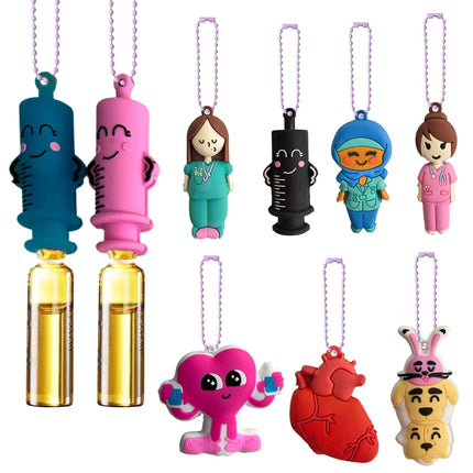 1PC Ampoule Bottle Opener Keychain - Syringe-Shaped Cutter Aid for Nurse Doctor Medication Vial Breaker"