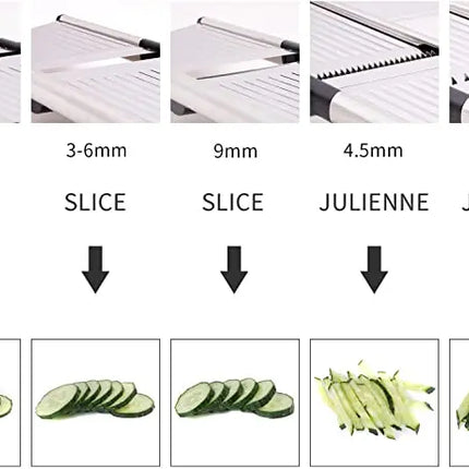 304 Stainless Steel Mandoline Professional Vegetable Slicer Adjustable Cutter Vegetable Grater with Blades Kitchen Accessories