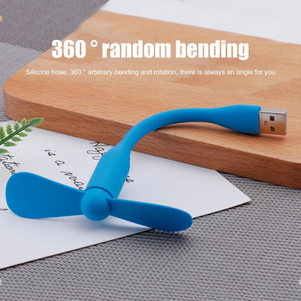 USB Small Fan Flexible Bendable Mini Fan For Power Bank Laptop PC Charger Portable Hand Cooling Fans For Computer Summer Gadgets