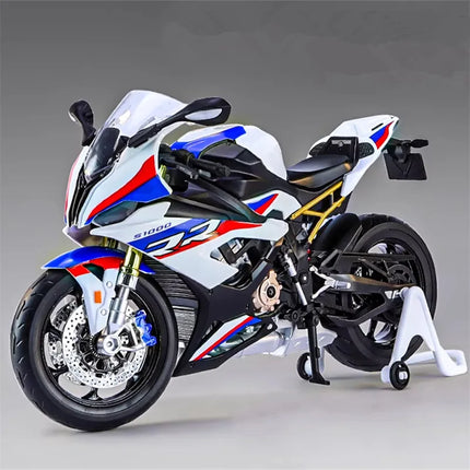1/9 M1000RR S1000RR Alloy Racing Motorcycle Simulation Metal Street Sports Motorcycle Model With Light Collection Kids Toys Gift
