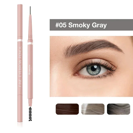 1PC 1.5mm Ultra Fine Double-Ended Eyebrow Pencil Waterproof Sweat-proof Long Lasting Professional Eye Makeup For Women