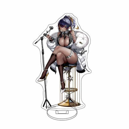 Anime Nikke Goddess Of Victory Figures Model Plate Sexy Girl Cute Girl Pattern Key Ring Acrylic Standing KeyChain for Women Men