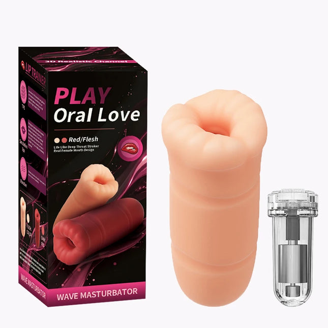 Automatic Male Masturbator Cup Vibrator Tongue Licking Blowjob Real Vagina Pocket Pussy Penis Oral Sex Toy For Adult Men Sexshop