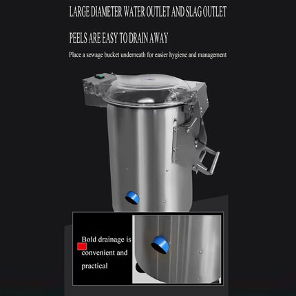LXT Industrial Stainless Steel Electric Potato Peeling Washing Machine Potato Peeler Taro Peeling Machine