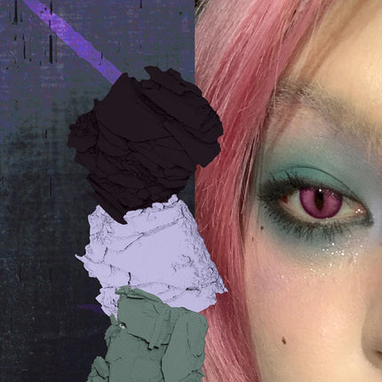 DRAMO Dark Color Smoke 15 Color Eye Shadow Plate Glitter Shimmer Chameleon Eyeshadow Long Lasting Eye Makeup