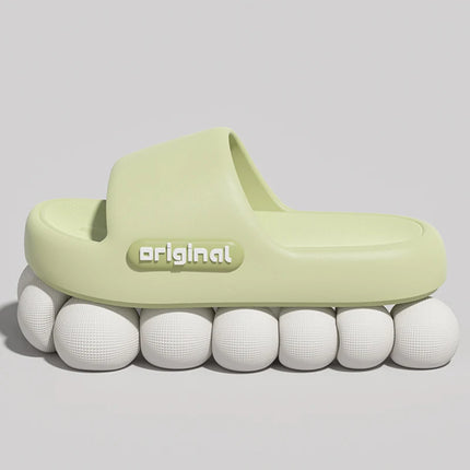 2025 Summer Platform Cloud Slippers Women Comfy Solid Color Soft Sole EVA Pillow Slides Woman Couple Non-Slip Beach Flip Flops