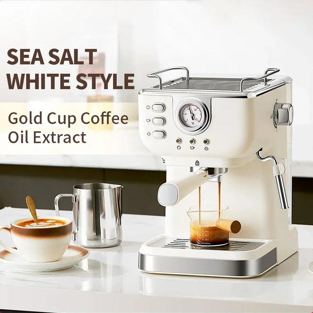 20 Bar Electric Coffee Machine Italian Semi-automatic Professional Espresso Coffee Maker Office Small Coffee Machines 220V