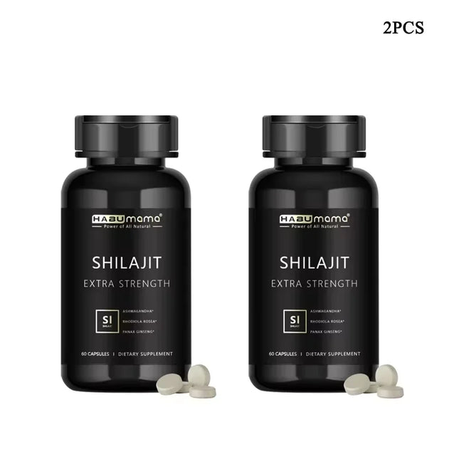 Shilajit Capsule 100% Pure Non-GMO Supports Reproductive Health Natural Energizer