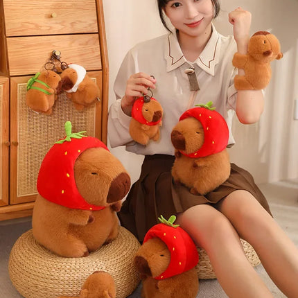25-55CM Kapibala Capybara Plush Toy Internet Celebrity Capybara Jun Doll Ugly Cute Doll Guinea Pig Doll Boys Girls Anime Kawaii