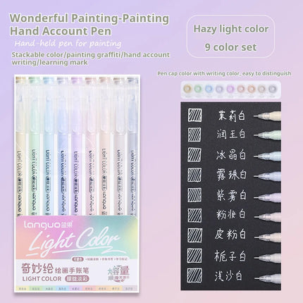 105Color Hand Account Gel Pen Languo Morandi Retro Pen Large-Capacity Color Handbook Pen For Student Painting Graffiti Writting