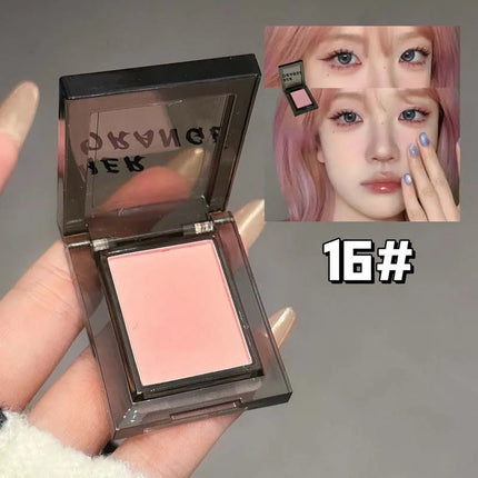 Smoky Blue-gray Eye Shadow Palette Sweet Cool Single Color Mini Eyeshadow Palette Pearl Matte Shimmer Brightening Eyes Makeup