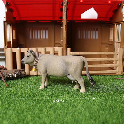Simulation Texas Longhorn Bulls Musk OX Yak Cow Farm Animals Buffalo Calf Bull Model Figures  Home Decor Educational Toys