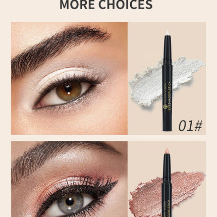 YOUNG VISION 12 Color Eyeshadow Stick Waterproof  Pearl Shimmer cream formula easy to color fine and smooth Woman makeup