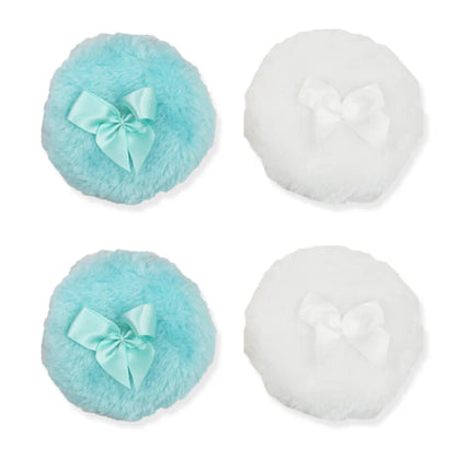 Professional Plush Bowknot round Makeup Sponge Soft Fluffy Loose Powder Puff Cute Foundation Cosmetic Beauty Tool
