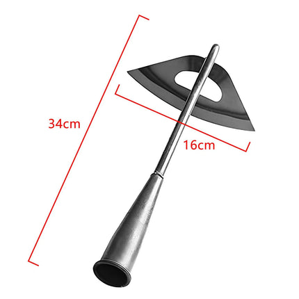 L Shaped Hand Crevice Weeder Root Remover Tool Outdoor Weeder Portable Weed Puller Handled Up Manual Stainless Steel Garden Tool