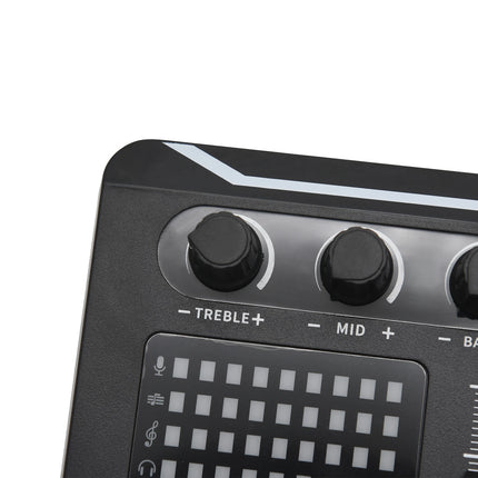 F998 Sound Card Microphone Sound Mixer Sound Card Audio Mixing Console Amplifier Live Music Mixer Amplifier Dj Equipment