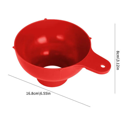 High-end Wide Mouth Funnel Plastic Popular Salad Dressing Liquid Wide Tools Gadgets Mouth Hopper Funnel Kitchen Canning Filter