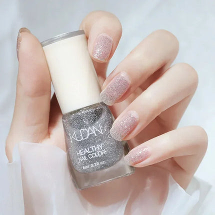 8ml Water-based Nail Polish No Baking Long Lasting Semi-permanent Quick Dry non-peelable Nail Varnish DIY Fashion Manicure