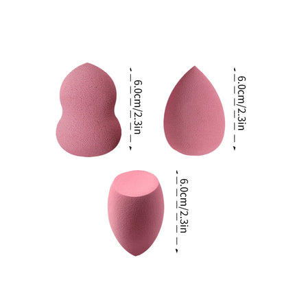 6PCS multi-color professional makeup sponge egg set, high resilience, fine makeup application, smooth facial makeup tool