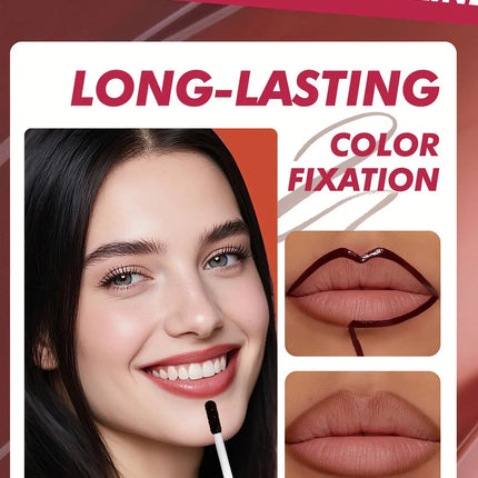 6 Color Peel Off Lip Liner Matte Waterproof Lip Gloss Long Lasting Transfer Proof Nourishing Formula for Comfortable Wear Beauty