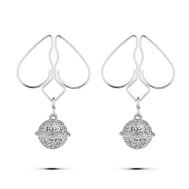 Adult Games Erotic Nipple Clamp of Metal Peach Heart Breast Clip with Weight Ball for Women BDSM Mimi Vaginal Stimulate Sex Toy