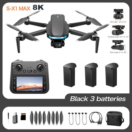 Lenovo  Drone GPS RC 8K Professional HD Aerial Photography Laser obstacle avoidance Aircraft Quadcopter Three-axis gimbal Dron