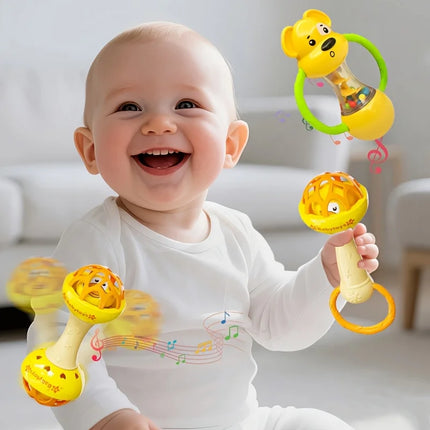 Hand cranked interactive sensory toy，promoting hearing development, ideal gift for on birthdays or Halloween Christmas