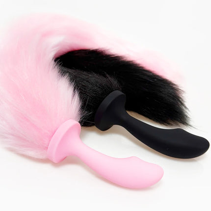 Sexy Fox Anal Plug Tail Silicone Anal Toys For Women Men Butt Plug Dildos Small Tail Anal Plug Cosplay Sex Toys For Adult
