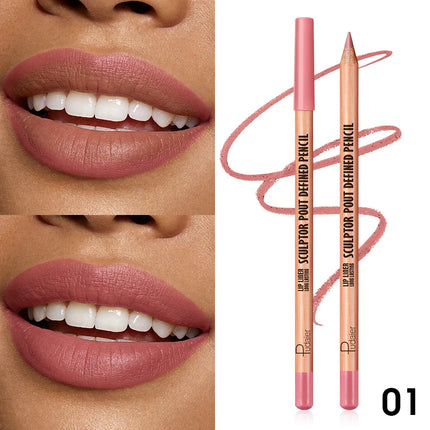 This matte, waterproof lip liner is long-lasting and non-fading, easy to apply, and perfect for beginners.