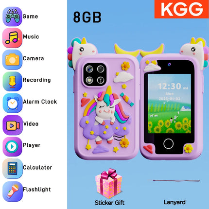 Kids Smart Phone Toy Camera Unicorn Baby Mobile MP3 Music Player Digital Camera Educational Toys Birthday Gifts Girls Boys