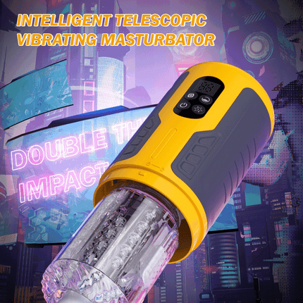 Automatic Male Masturbator Telescopic Rotation Vibration Man Masturbation Cup LCD Digital Simulation Blowjob Masturbator for Men