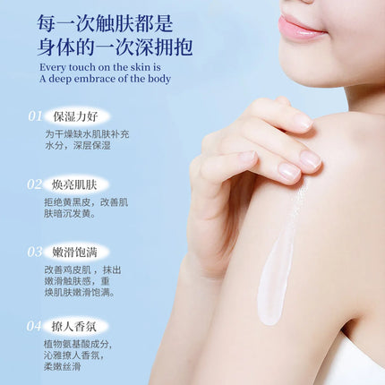 Advanced Amino Acid & Hyaluronic Acid Body Cream, Deep Nourishing for Rough & Dry Skin, Improves Skin Texture