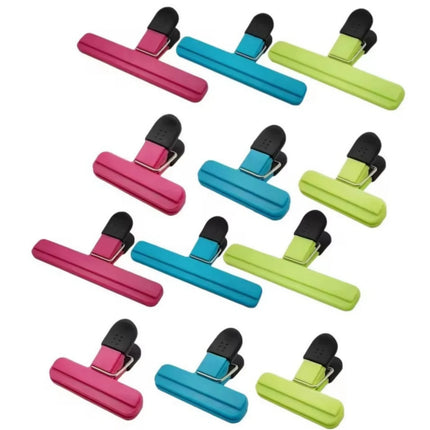 3-12PCS Multi Purpose Sealing Clip Durable Kitchen Snack Holder Food Bag Clip Storage Organizer Moisture-proof And Leak Proof
