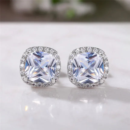CZ Stud Earrings / Boucles Zircone